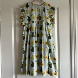 Pink Chicken Sarita Girls Dress - Avocado Pear